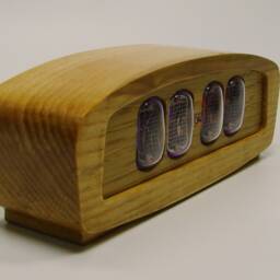 Wooden Nixie Tube Clock - In12 Tube, Rgb Backlight - thumbnail 3