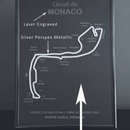 Brands Hatch - Full Metal Wall Art Frame F1 Gifts Room Decor Christmas Gift Hanging - thumbnail 2