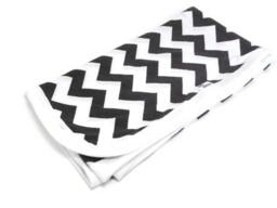 Plum Chevron Baby Swaddle Blanket, Stretchy Knit Receiving Blanket - 36x30