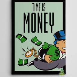 Monopoly Motivational Inspirational Quote Canvas Art Wall Print Picture Framed Decor -C459 - thumbnail 2