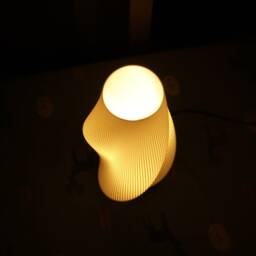Art Deco Table Lamp - Retro Design Light For Bedroom, Living Room 3D Printed - thumbnail 3