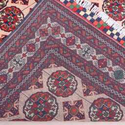7x10 Ft Turkmen Tekke Ersari Rug - Afghan Hand Knotted Veg Dyes Wool Tribal Oriental Home Decor, Living Room Carpet, Bedroom - thumbnail 4