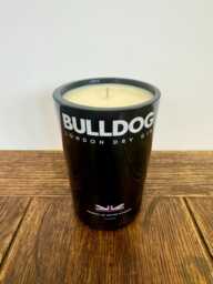 Bulldog Gin Bottle Candle - Lemongrass & Ginger Scented Soy Wax 90 Hours Black - thumbnail 1