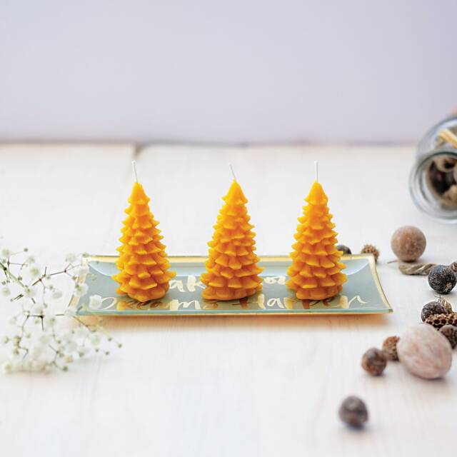 xmas Tree - Beeswax Candles Decorative Candle, Natural Christmas Candle Of 100% Beeswax - image 1