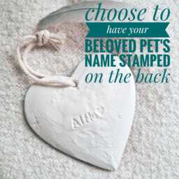 Cute Pawprint Ocean Hearts, Personalised Dog Gifts For Owners, Heart, Beach Hanging Heart Decoration, Resin Art - thumbnail 3