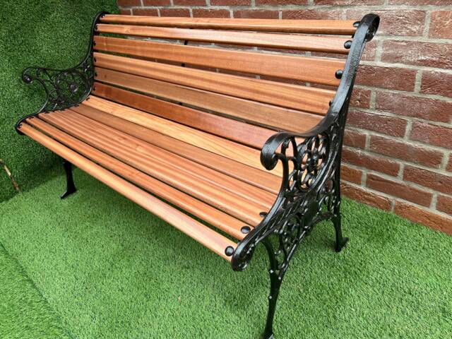 Cast Iron Garden Rustic Bench - image 1