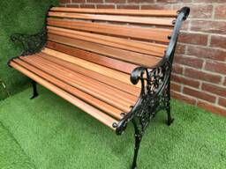 Cast Iron Garden Rustic Bench - thumbnail 1