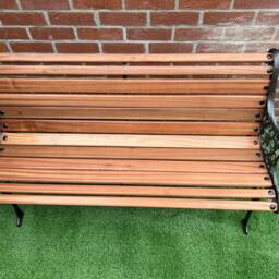 Cast Iron Garden Rustic Bench - thumbnail 2