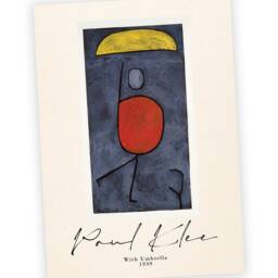 Paul Klee With Umbrella 1939 Abstract Expressionist Bauhaus Style Wall Art Print Modern Home Decor Framed Or Unframed Gift - thumbnail 2