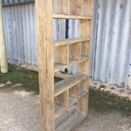 The Alternative Industrial Up-Cycled Pigeon Hole Shelving Unit - For Delivery Charge Info See Description - thumbnail 3