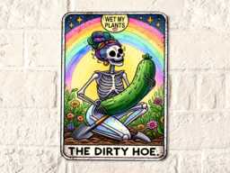 Tin Sign - Funny Garden Wall Art Weatherproof Vintage Style Gift For Her - thumbnail 1