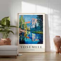 Yosemite National Park Poster California Travel Art Print - thumbnail 2