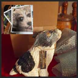 Whimsical Custom Paper Mache Pet Sculptures - thumbnail 4