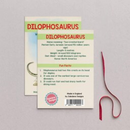 Wooden Dilophosaurus Dinosaur Christmas Tree Decoration, Birch Plywood Lover Gift, Keepsake, Watercolourart - thumbnail 2