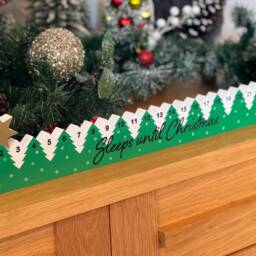 Personalised Christmas Countdown/Family Advent Calendar - Tree & Star - thumbnail 2