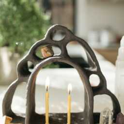 Beeswax Pillar Candles Set Of 6 - 7 - thumbnail 2