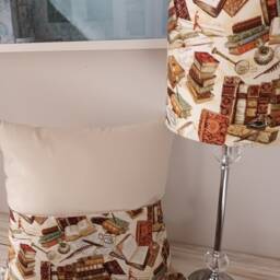 Victorian Book Print Lampshade Cotton Fabric, Style Home Decor - thumbnail 3