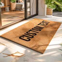 Custom Address Doormat - Personalised House Number Or Family Name Mat Outdoor Welcome New Home Front Door Decor - thumbnail 1