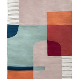 Contemporary Flatwoven Kilim Rug - Colorful Accent Runner Art Deco Aesthetic Ancient Egyptian Area Elegant Home Decor 8x10 - thumbnail 2