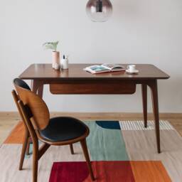 Contemporary Flatwoven Kilim Rug - Colorful Accent Runner Art Deco Aesthetic Ancient Egyptian Area Elegant Home Decor 8x10 - thumbnail 3