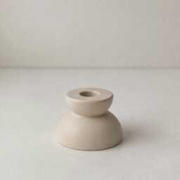 Nordic Candle Holder, Neutral Candlestick Concrete Taper Holder Unique, Set - thumbnail 2