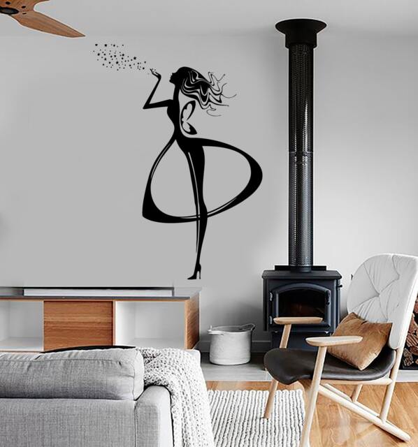 Wall Vinyl Decal Fairy Fairytale Stars Fantasy Amazing Cool Bedroom Decor 1382Dz - image 1