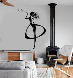 Wall Vinyl Decal Fairy Fairytale Stars Fantasy Amazing Cool Bedroom Decor 1382Dz - thumbnail 1