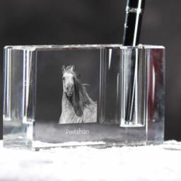 Pintabian Crystal Pen Holder With Horse, Souvenir, Decoration, Limited Edition, Collection - thumbnail 3
