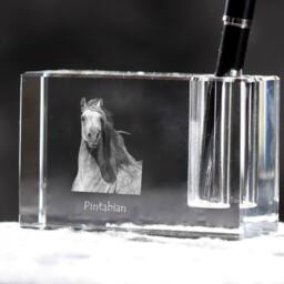 Pintabian Crystal Pen Holder With Horse, Souvenir, Decoration, Limited Edition, Collection - thumbnail 2