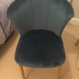 Set Of 2 Elsa Velvet Dining Chairs - thumbnail 2