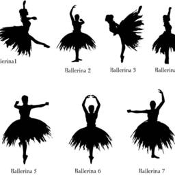 Ballerina Name Wall Sticker-Wall Decal-Bedroom Sticker-Ballerina Decal-Home Decor-Girls Bedroom Decal-Dancer Decal-Gift - thumbnail 2