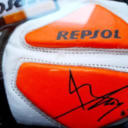 Moto-Gp Frame Racing Mm Tribute With Glove Signature, Biker Gift , Home Decor, Mancave - thumbnail 2