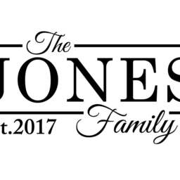 Family Name Est. Vinyl Wall Art Sticker Decal Kitchen Bedroom Lounge - thumbnail 2