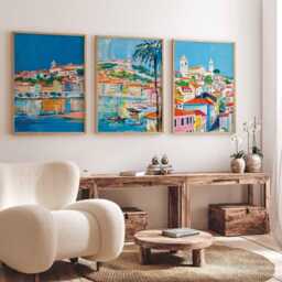 Set Of 3 Coimbra Poster, Portugal European Travel Print, Wall Decor. Decor, Art - thumbnail 2