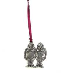Tweedledee Tweedledum Christmas Decoration - Alice in Wonderland Ornament Tweedles Tree Gift - thumbnail 4