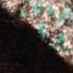 Blue White Black Rug, Pom Small Decorative Soft Acrylic Yarn, Blue & Pom, Home Decor - thumbnail 3