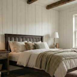 Chunky Solid Wood Bed Frame - The True Grain Low Footend Rustic Farmhouse Wooden UK Double, King, Super King Handmade Bespoke - thumbnail 2