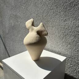 Handmade Stoneware Sculpture Hygge Ceramic Vase, Us Duties Included - thumbnail 3