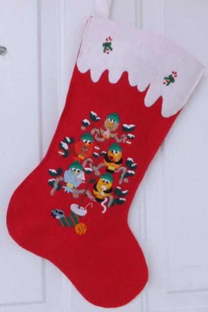 Ready To Ship/Holiday Birds Felt Christmas Stocking/ Personalized Birds/ /Ready Ship - image 1
