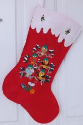 Ready To Ship/Holiday Birds Felt Christmas Stocking/ Personalized Birds/ /Ready Ship