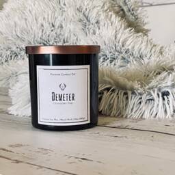 Demeter, Cranberry, Pine, Musk Scent All Natural Wood Wick Soy Candle, Eco Friendly, Recycled Bottle