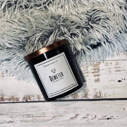 Demeter, Cranberry, Pine, Musk Scent All Natural Wood Wick Soy Candle, Eco Friendly, Recycled Bottle - thumbnail 4