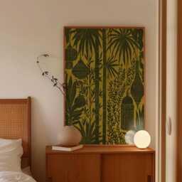 Bamboo Lantern Poster, Botanical Wall Art, Asian Decor Print - thumbnail 2