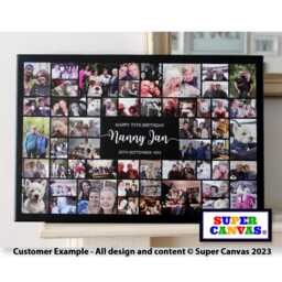 Happy Birthday Mum Wife Nana Daughter Sister Best Friend Personalised Picture Photo Party Board Collage Framed Canvas Print Gift - thumbnail 2