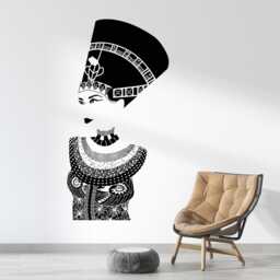 Nefertiti Wall Decal Egyptian Pharaoh Vinyl Decor 2673 - thumbnail 3