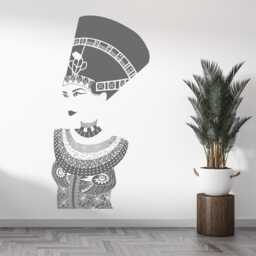 Nefertiti Wall Decal Egyptian Pharaoh Vinyl Decor 2673 - thumbnail 2