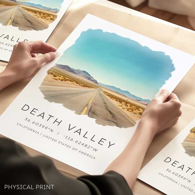 Death Valley Poster, California Travel Print, National Park, Prints, Gifts, Wall Art, Decor Prints - image 1