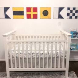 "Individual Nautical Flags Sailing Wooden Wall Art Decor Sizes Available From 12""-24" - thumbnail 3