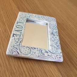 Handmade Porcelain Frame Mirror - thumbnail 2