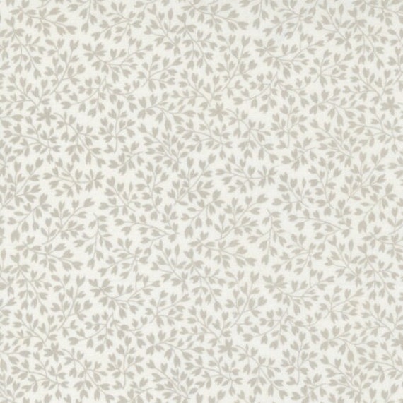 Beige Vines Fitted Crib Sheet, Neutral Baby Bedding - image 1